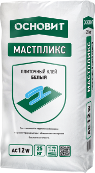 Клей белый МАСТПЛИКС АС 12 W 25кг(60)