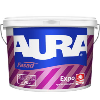 Краска AURA матов. AURA Expo 9л для фасад.А